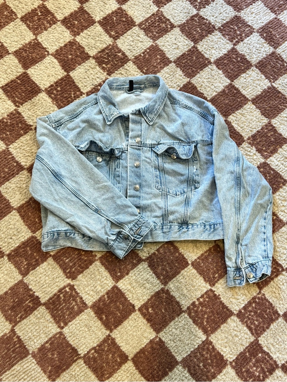 Denim Jacket - Womens Cropped Trucker